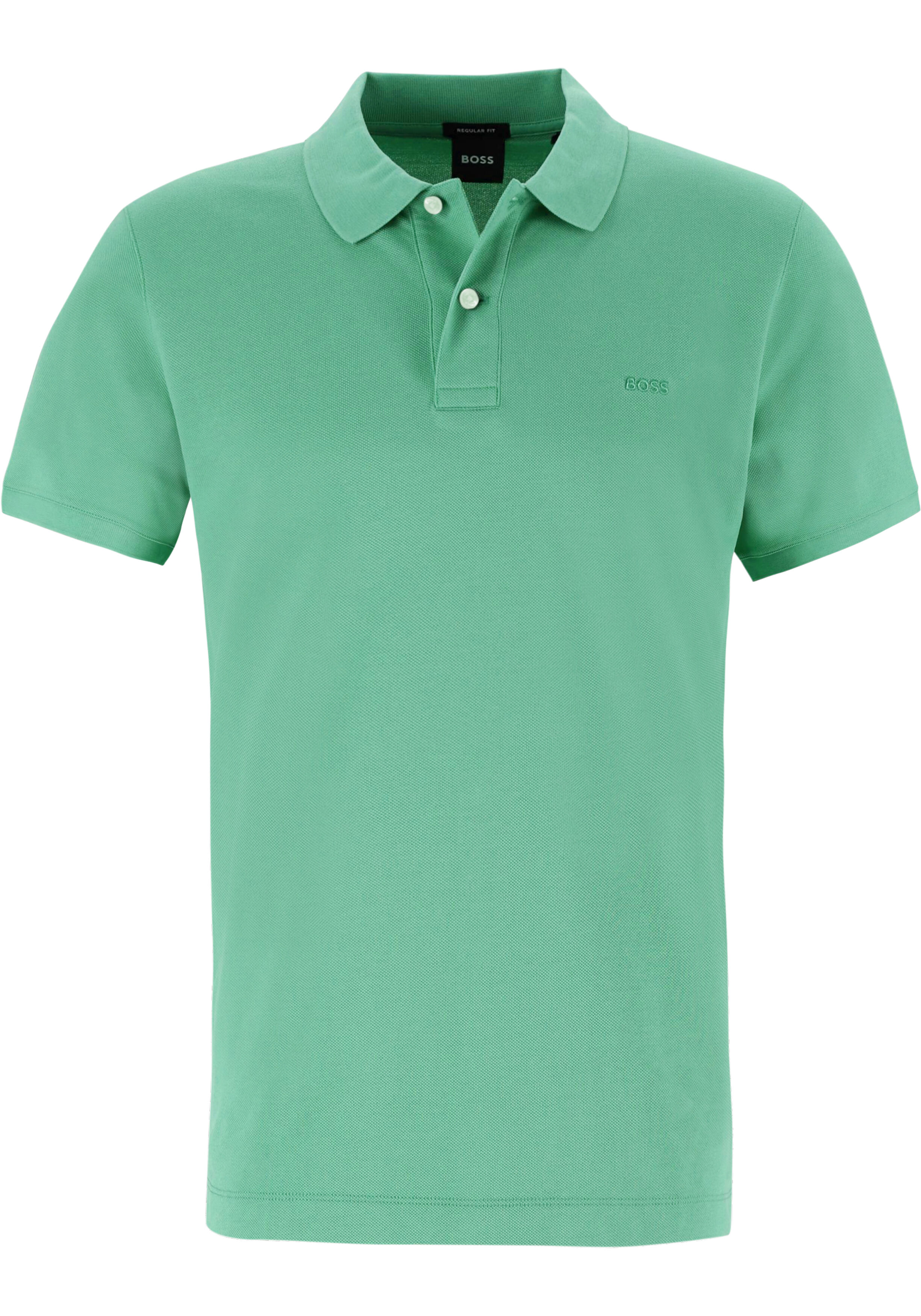 BOSS Pallas regular fit polo, pique, groen